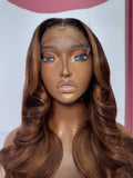 5x5 HD lace closure wig  - Honey Blonde w/ brown highlights