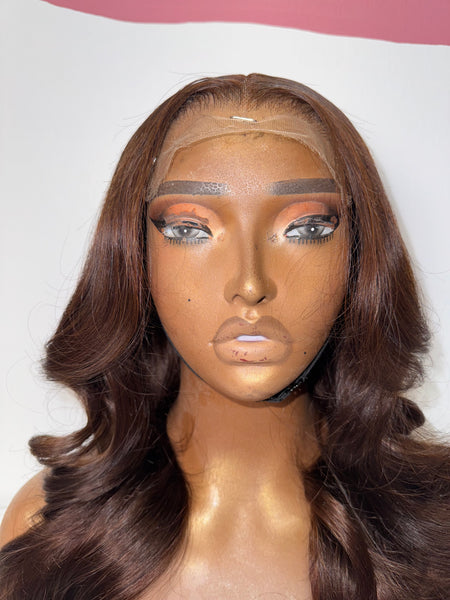 5x5 HD closure wig  - Chocolate Brown