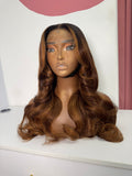 5x5 HD lace closure wig  - Honey Blonde w/ brown highlights