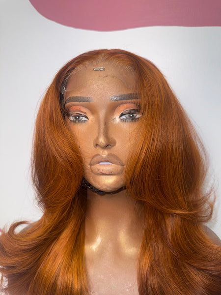 13by6 HD lace frontal wig uncustomized - ginger