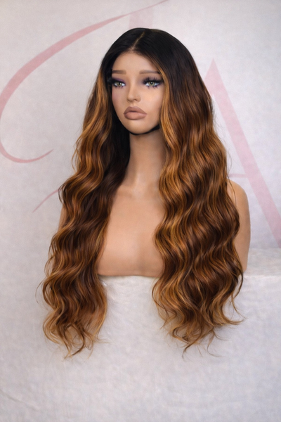 13x4 HD highlighted wig A-10 (Uncustomized)