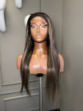 13by6 HD lace frontal wig uncustomized - Ash Blonde Highlights