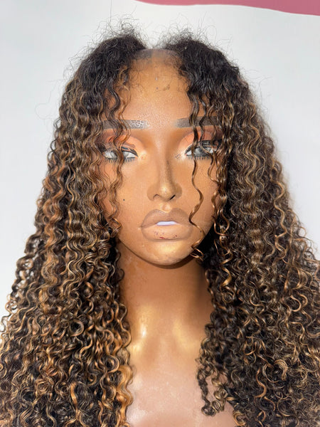 Loose Burmese Curly V-Part Wig