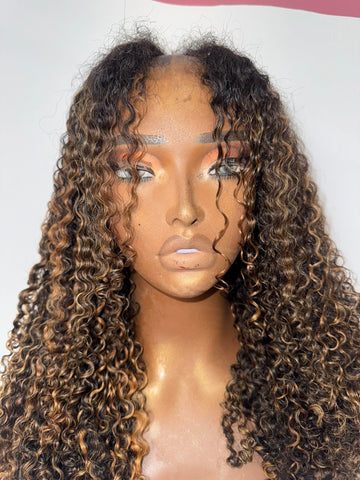 Loose Burmese Curly V-Part Wig