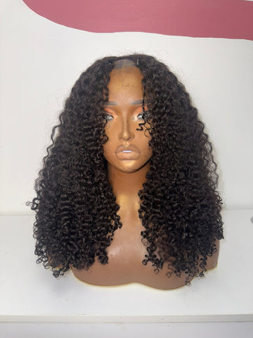 Burmese Curly V-Part Wig