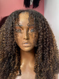 Afro Kinky Curly V-Part Wig