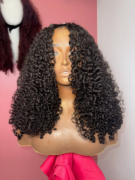 Loose Kinky Curly V-Part Wig