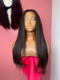 Kinky Straight Half Wig