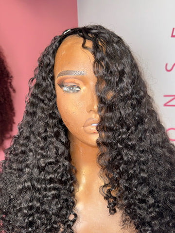 Afro Kinky Curly Half Wig