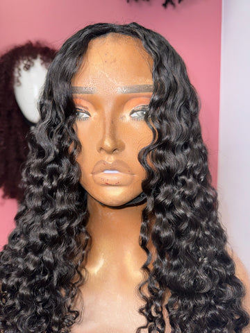 Loose Burmese Curly Half Wig