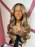 Customized 5x5 Raw Ash Blonde Wig