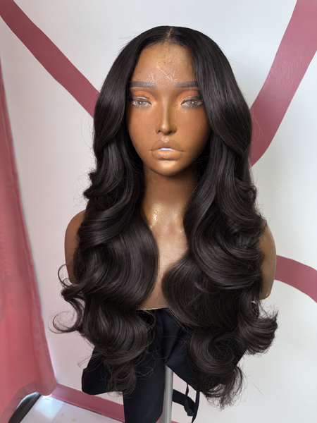 1b Natural Brown 5x5 HD Lace Closure Wig