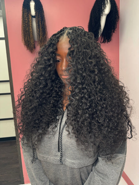 Loose Burmese curly 300 grams Crochet Human Hair (MEGA VOLUME)