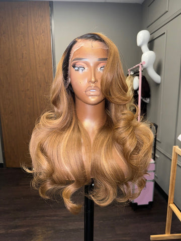 5x5 HD closure wig ombre