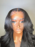 Aletta- Pre-Styled Virgin Hair Jet Black Closure Wig