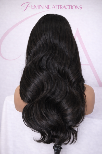 Uncustomized 5x5 HD Lace 1b Natural Brown Closure Wig