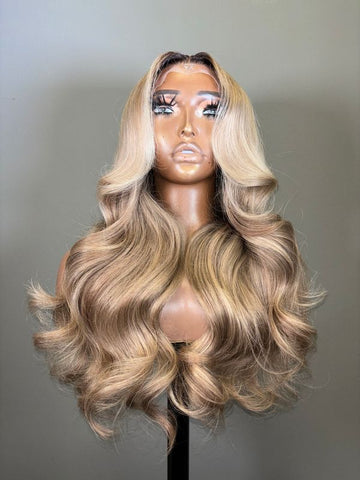 5x5 ash blonde closure wig (Customized)